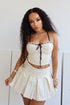 Missing Me Lace Ribbon Bustier Top